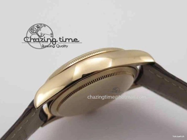 Dial White Stick Brown Best Leather A3165 Strap VF Date Cellini Edition Markers On RG 0910